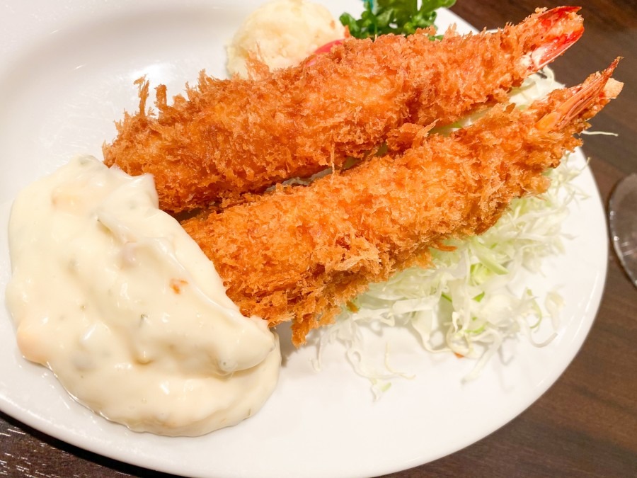 銀座 煉瓦亭のエビフライ